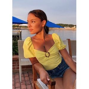 Yellow summer top
